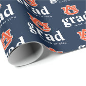 Papier Cadeau Diplôme de l'Université d'Auburn - Auburn Tigers (Coin rond)