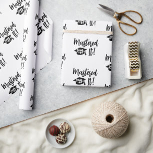 Papier Cadeau Diplôme de maîtrise de l'année personnalisée