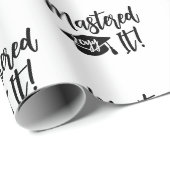 Papier Cadeau Diplôme de maîtrise de l'année personnalisée (Coin rond)