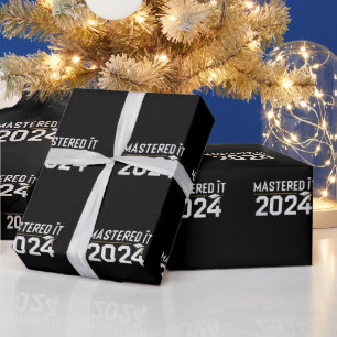 Papier Cadeau Diplôme de master Maîtrisé en 2024 Diplôme de mast