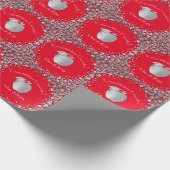 Papier Cadeau Diplôme d'enseignement Red Silver (Coin)