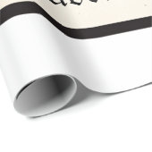 Papier Cadeau Diplôme d'études supérieures (Coin rond)