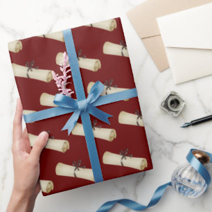 Papier Cadeau Diplôme d'études supérieures avec Bow