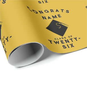 Papier Cadeau Diplôme d'or cadeau 2025