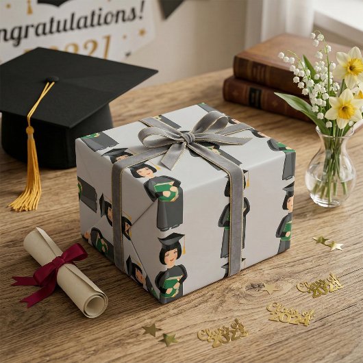 Papier Cadeau Diplôme féminin