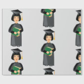 Papier Cadeau Diplôme féminin (Plat)