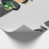 Papier Cadeau Diplôme féminin (Coin)