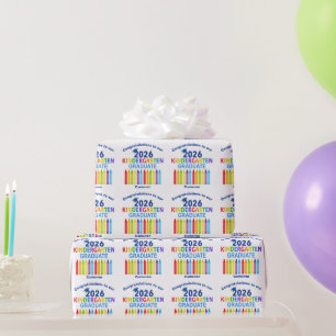 Papier Cadeau Diplômé personnalisé de maternelle mignon 2026