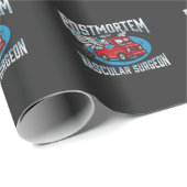 Papier Cadeau Directeur funéraire Chirurgien vasculaire post-mor (Coin rond)