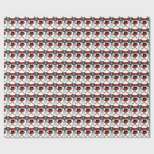 Papier Cadeau Directeur Président Vidéo nuit Papier d'enveloppem (Plat)