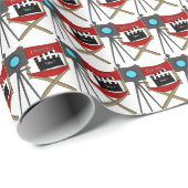 Papier Cadeau Directeur Président Vidéo nuit Papier d'enveloppem (Coin rond)