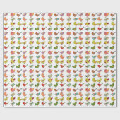 Papier Cadeau Direction Motif des oiseaux de Kid Cute Environnem (Plat)
