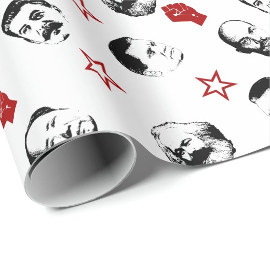 Papier Cadeau Dirigeants communistes (Coin rond)