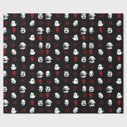 Papier Cadeau Dirigeants communistes (Plat)