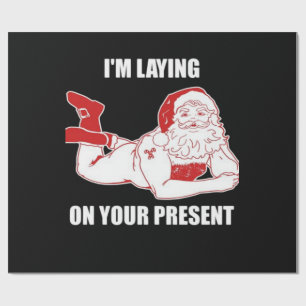Papier Cadeau Dirty Bad Naughty Père Noël