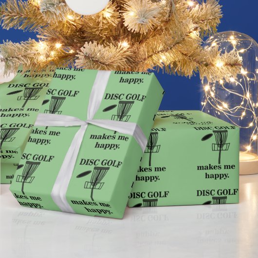 Papier Cadeau Disc Golf Me Rend Heureux Disc Golf (Vacances)