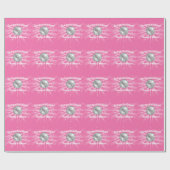 Papier Cadeau Disco Ball Baby shower fille rose Super (Plat)