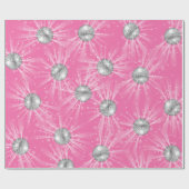 Papier Cadeau Disco Ball Baby shower fille rose Super (Plat)