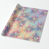 Papier Cadeau Disco Ball Baby shower Super Pastel Rainbow (Déroulé)