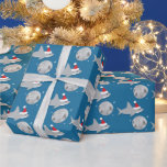 Papier Cadeau Disco Ball Shark Père Noël Ha Christmas Enveloppem<br><div class="desc">Papier d'emballage de Noël avec des requins mignons et souriants dans des chapeaux de Santa qui portent des boules disco dans un motif répétitif sur un arrière - plan bleu. Disco Ball Shark Père Noël Ha Christmas Wrapper Papier Jour férié Conception | ©Melissa Patton - Artiste/Illustrateur</div>