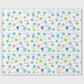 Papier Cadeau Discours de Pickleball amusant (Plat)