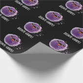 Papier Cadeau Disinte-grape Funny Grape Pun Dark BG (Coin)