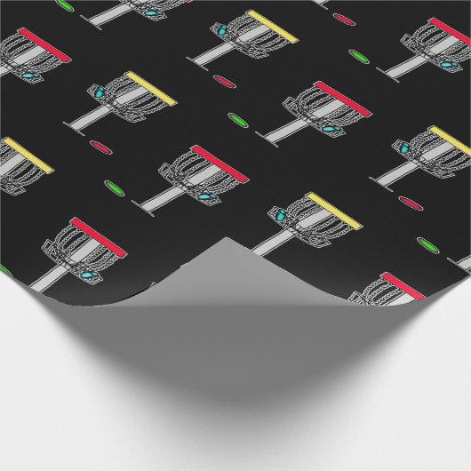 Papier Cadeau Disk Golf Anniversaire (Coin)