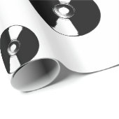 Papier Cadeau Disques (Coin rond)