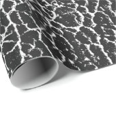 Papier Cadeau Distressed overlay texture of crocodile or snake s (Coin rond)