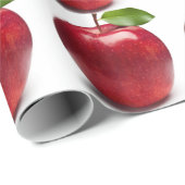 Papier Cadeau DITES-LE AVEC du papier d'emballage APPLES (Coin rond)