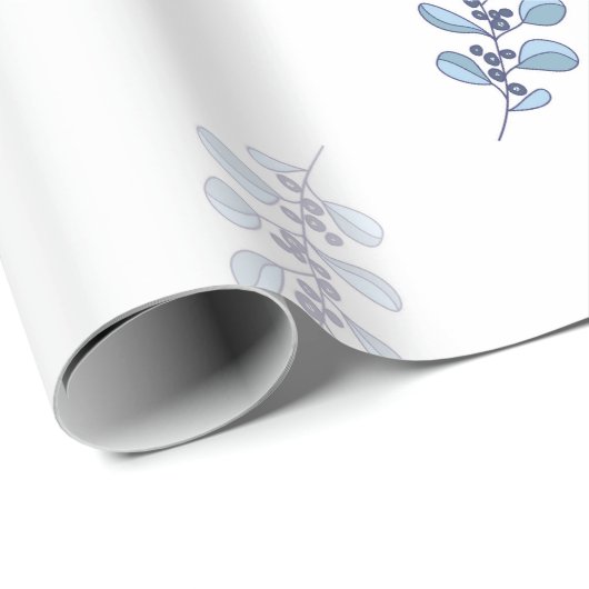 Papier Cadeau Ditsy Snowflake pattern backgrounds textures (Coin rond)