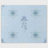 Papier Cadeau Ditsy Snowflake pattern backgrounds textures (Plat)