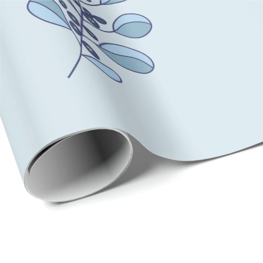 Papier Cadeau Ditsy Snowflake pattern backgrounds textures (Coin rond)