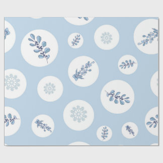 Papier Cadeau Ditsy Snowflake pattern backgrounds textures