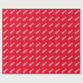 Papier Cadeau Diva Opera Singa Bold Fun Vibrant Rouge Cadeau Rou (Plat)