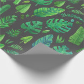 Papier Cadeau Divers feuilles tropicaux (Coin)