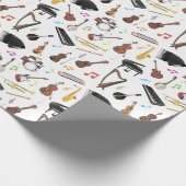 Papier Cadeau Divers instruments de musique (Coin)