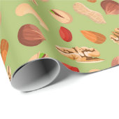 Papier Cadeau Divers noix (Coin rond)
