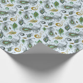 Papier Cadeau Diverses plumes colorées (Coin)