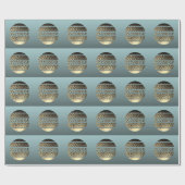 Papier Cadeau Divorce partie or platine (Plat)