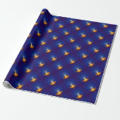 Papier Cadeau Diwali avec Diya (Déroulé)