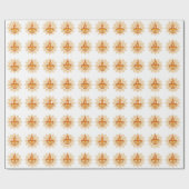 Papier Cadeau Diwali Indian Mandala Ethnic Diya Lampe (Plat)