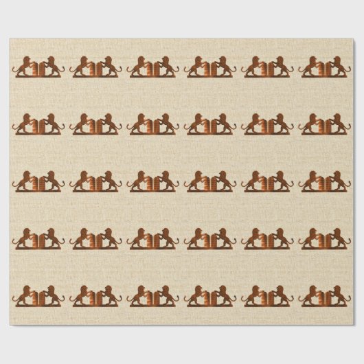 Papier Cadeau Dix commandements et lions (Plat)