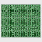 Papier Cadeau Dix-sept, Numéro 17 (Plat)