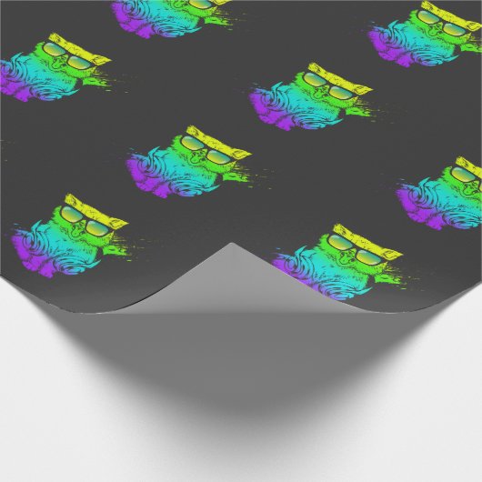 Papier Cadeau DJ Kitty DJ Techno Cat Music (Coin)