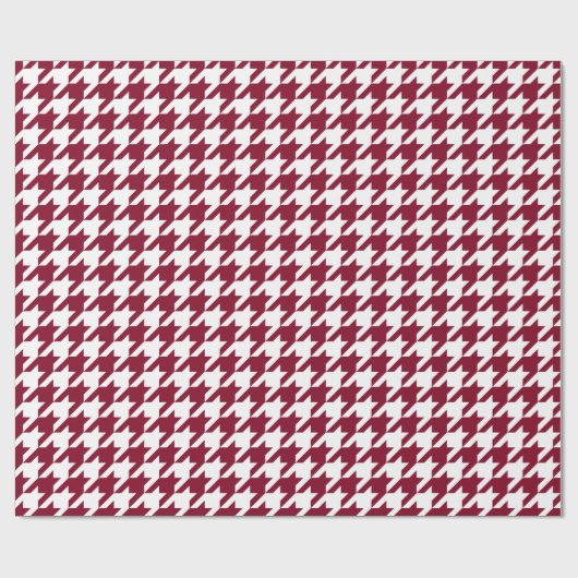 Papier Cadeau do-it-yourself Arrière - plan XL White Houndstooth (Plat)