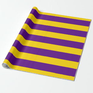 Papier Cadeau do-it-yourself Couleur XL Preppy Stripe Purple Gol