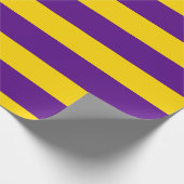Papier Cadeau do-it-yourself Couleur XL Preppy Stripe Purple Gol (Coin)