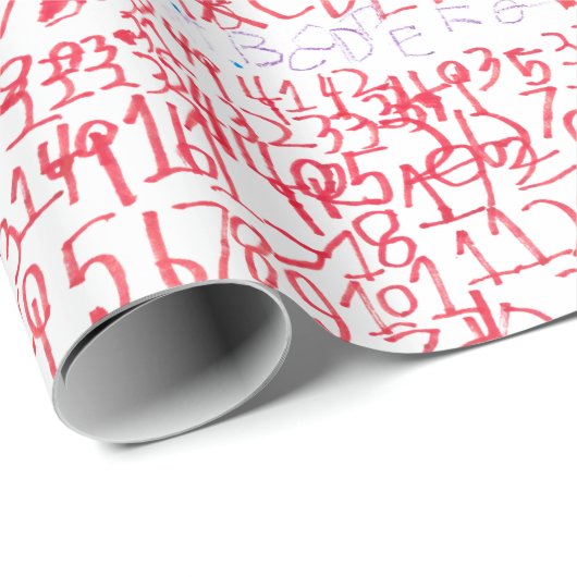 Papier Cadeau DO-IT-YOURSELF enfant Motif crée votre propre enfa (Coin rond)