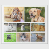 Papier Cadeau DO-IT-YOURSELF photo d'animaux de compagnie cadre (Plat)